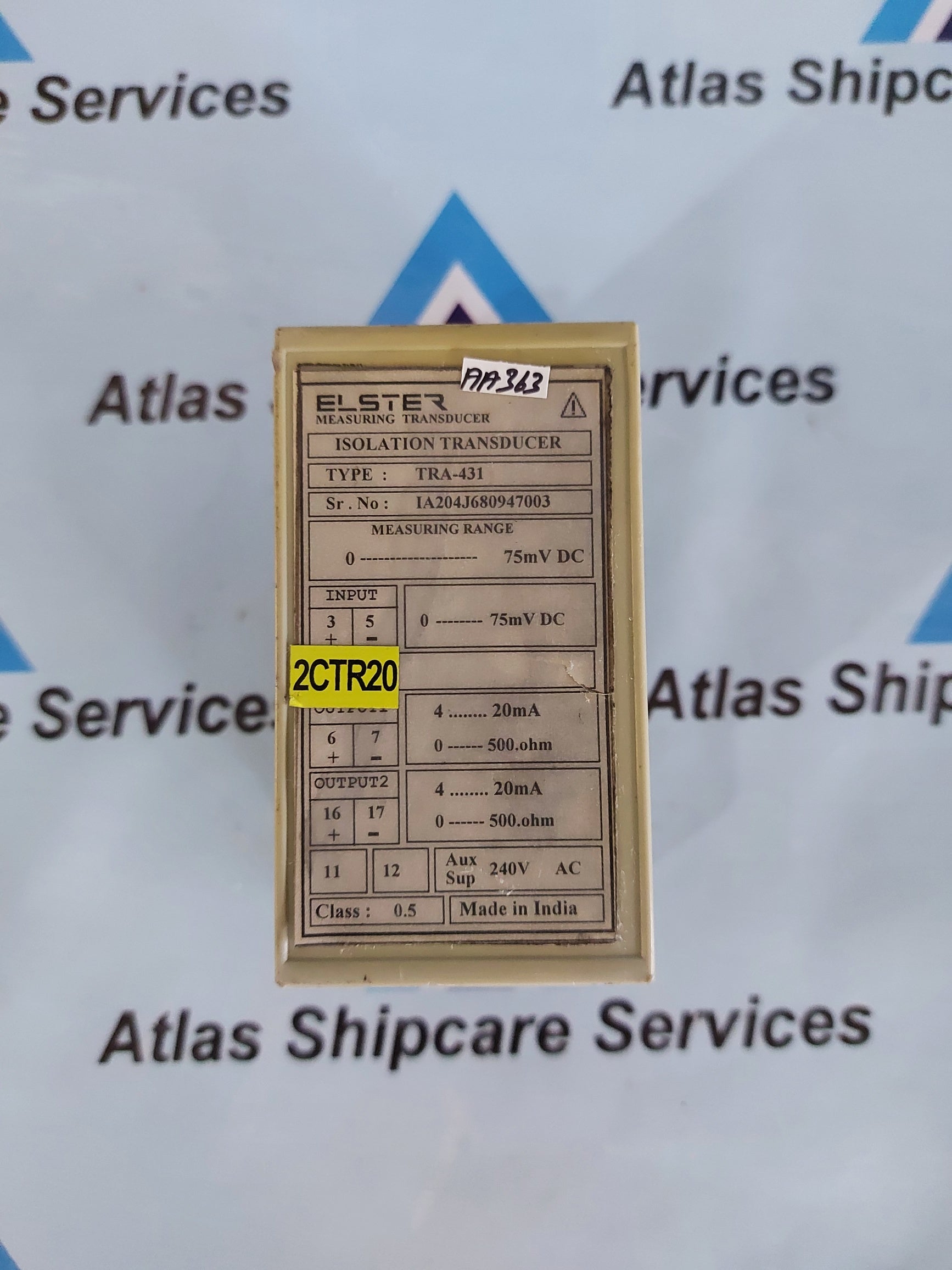 ELSTER TRA-431 ISOLATION TRANSDUSER